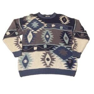 VINTAGE Hand Knitted Sweater Women's Size Medium - Susann D Knitted by Hand